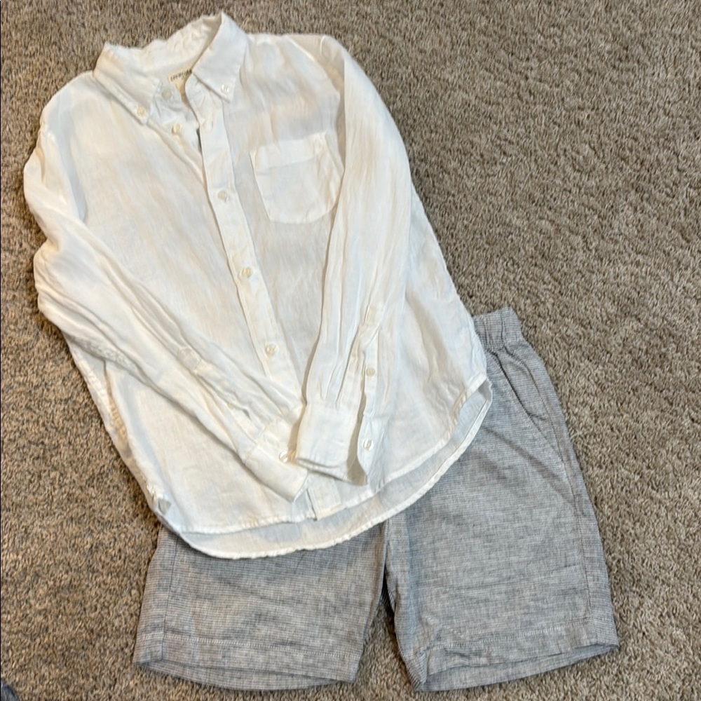 Crewcuts White Button-Up Shirt